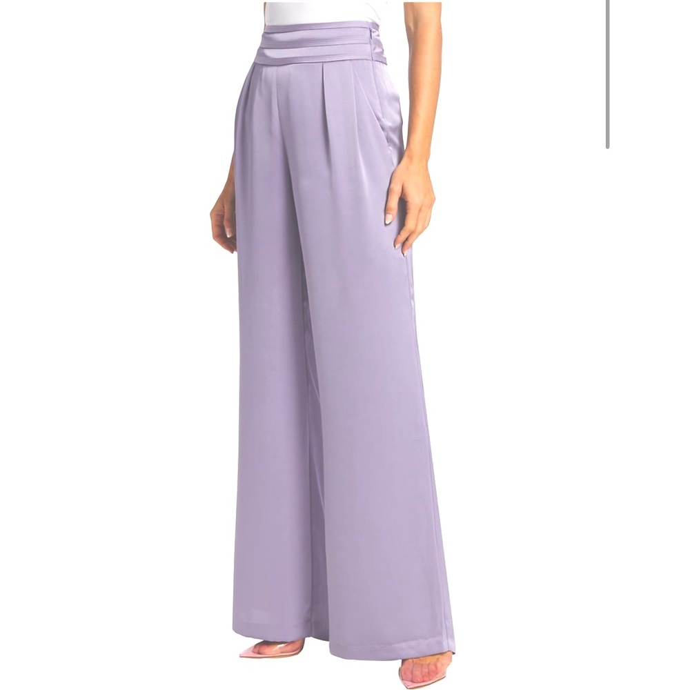 Ramy Brook Satin Joss Wide-Leg Pants